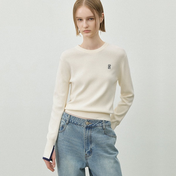 (T-6772)ESSENTIAL COLOR MATCHING POINT KNIT 5,900円