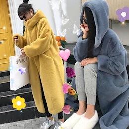 韓国ファッションもこもこボリュームファー もふもふ暖かいボリュームファーコート ゆったりする カジュアル コート レディース 冬