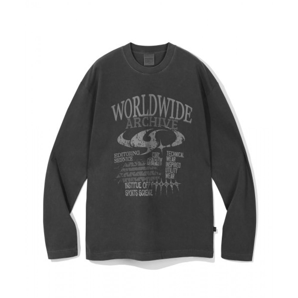 CODEGRAPHY ピグメント ワールドワイド ARC ロゴ ロングスリーブ_チャコール 5,659円