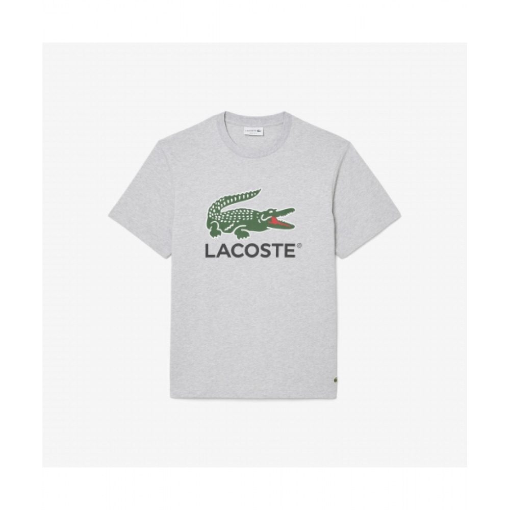 LACOSTE メンズビッグクロコグラフィックTシャツ [メランジグレー]