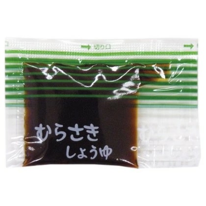 ミニパック醤油　むらさき醤油ストライプ柄　約5.0ml　500個×3箱【工場直送・代引き不可・時間指定不可・沖縄離島不可】