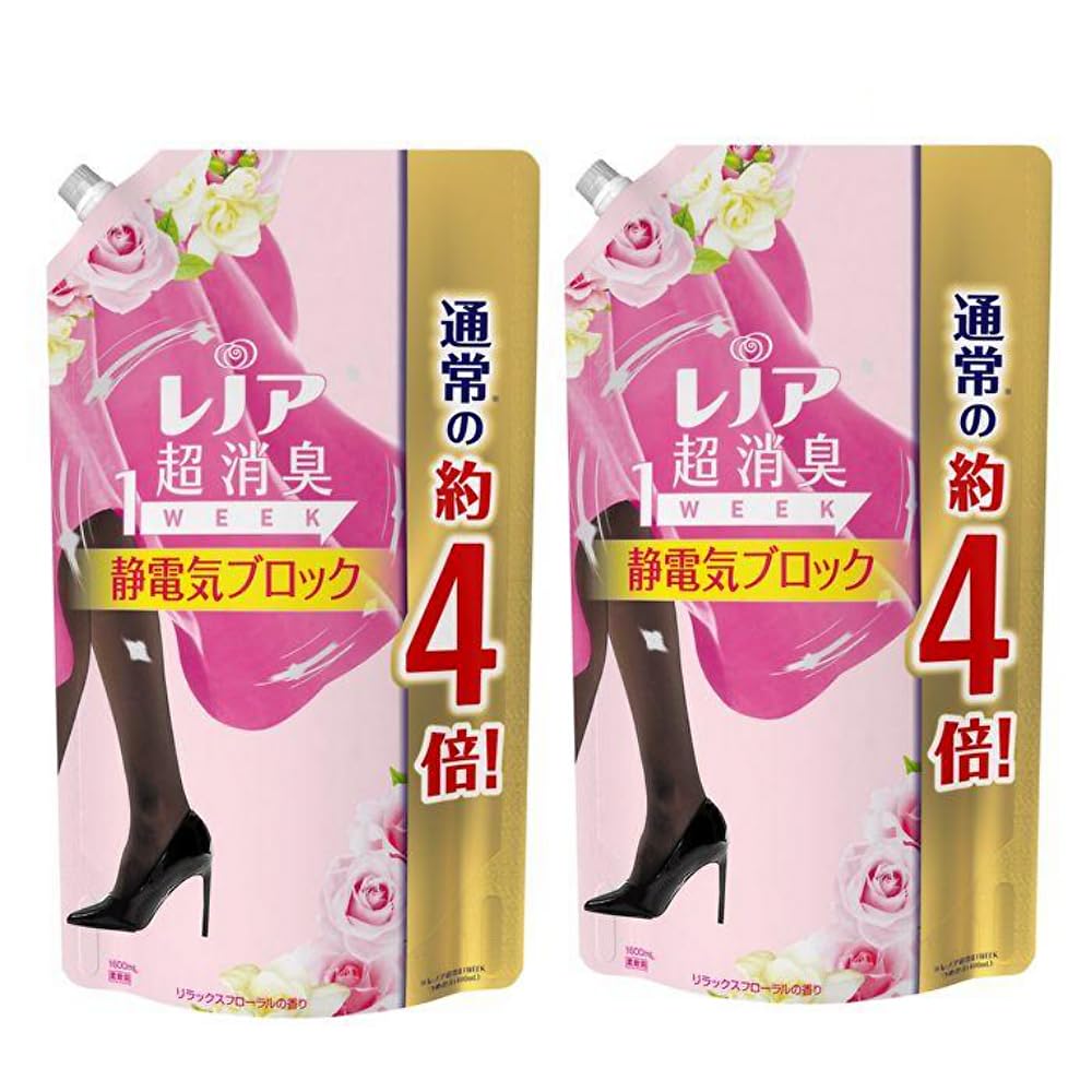 【２個セット】レノア 超消臭1WEEK 柔軟剤 静電気ブロック リラックスフローラルの香り 1600ml 6,593円