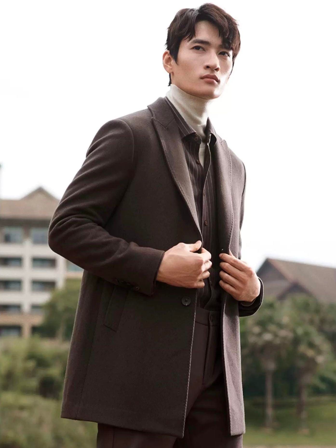 メンズ ウールコート ブラック ブラウン グレー M~4XL オーストラリア産ウール混素材 ビジネス カジュアル 防寒 秋冬アウター シンプルデザイン 大きいサイズ対応【LPIUTY】