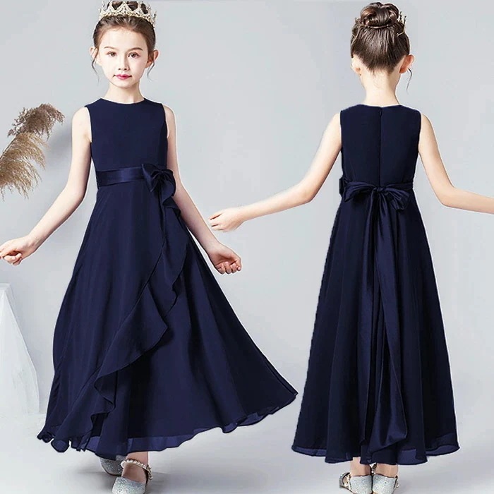 【最安値販売】高級豪華ドレス ピアノ発表会 ドレス キッズ ジュニア ワンピース 結婚式 子供服 ロングドレス 子供ドレス フラワーガール ジュニアドレス 160 150 140 130 子どもドレス