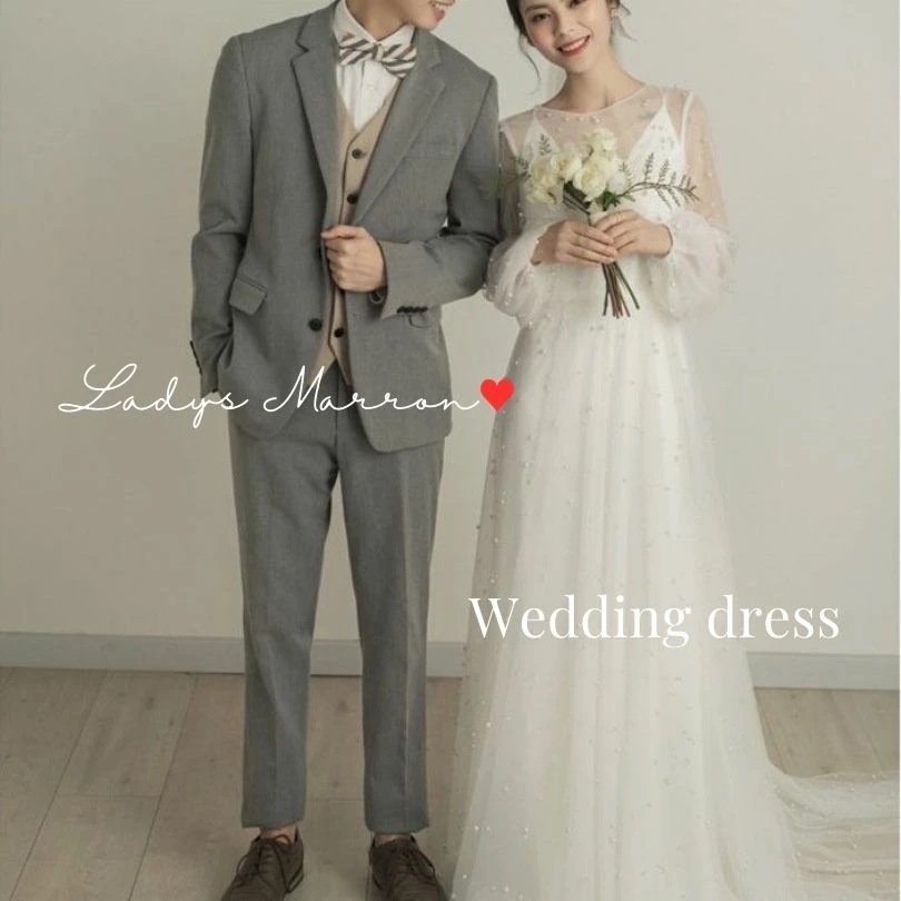 【即納】ウエディングドレス ウェディングドレス 白 前撮りドレス 白ワンピ 白ワンピース 白ドレス ドレス 二次会 花嫁 2次会 花嫁ドレス 結婚式 エンパイアドレス 韓国 春 夏 秋 冬 可愛い フ