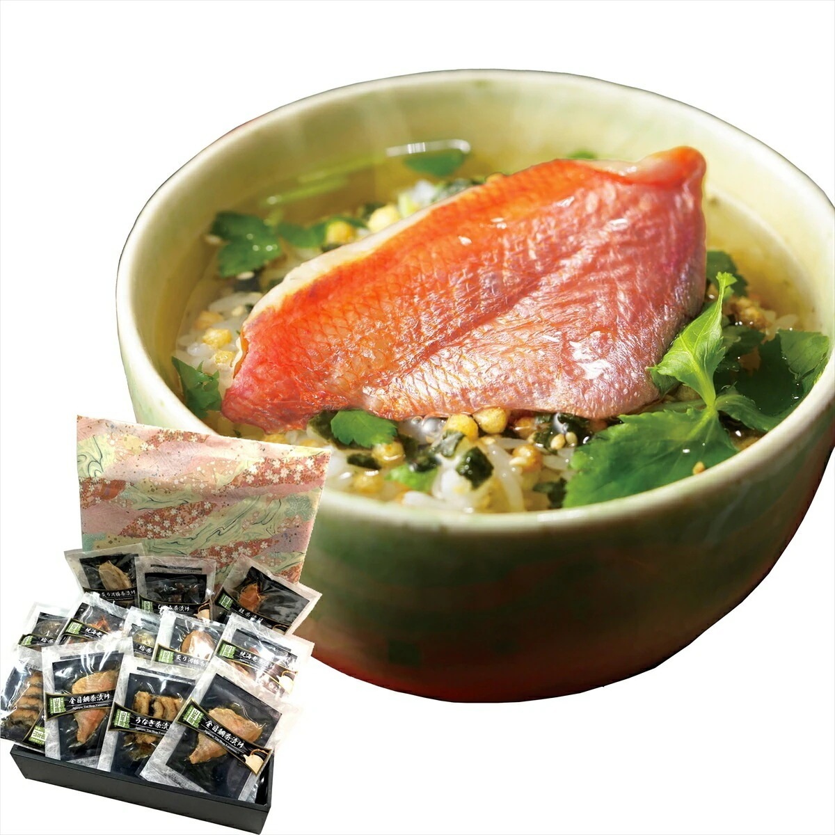 高級ギフト 高級お茶漬けセット (14種類2袋セット)金目鯛 まぐろ 鰻 鮭 いわし 磯海苔 焼海老 鮎 鱈子 梅 蟹 厚切り牛タン 穴子 蛤 あす楽 誕生日プレゼント ホワイトデー 2