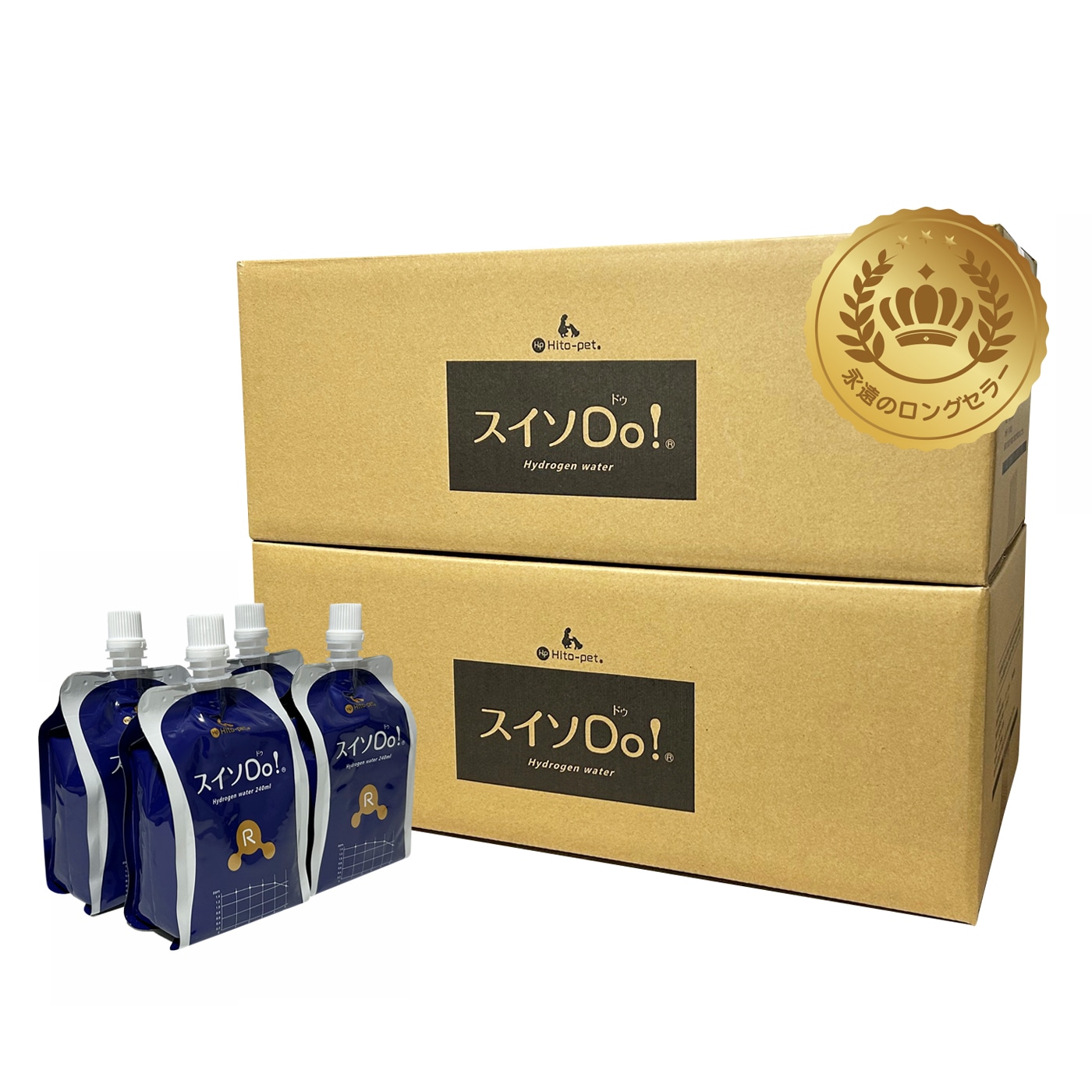 下部尿路の健康維持 ペット用にも！【 スイソDo！レギュラー240ml 40本×2箱(計80本)】 水素水 人間ペット共用 高濃度水素水 hydrogen water