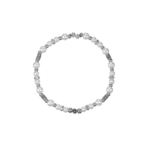 【SCUDO】 Snow White Ice Pearl Beads Bracelet 正規品