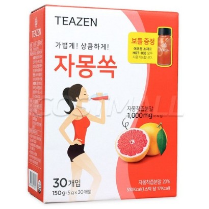 【スーパーセール】 グレープフルーツジェル [ボトル贈呈]ティーゼン 5g 韓国ダイエット茶 搾汁粉末茶 30個入り ダイエット茶