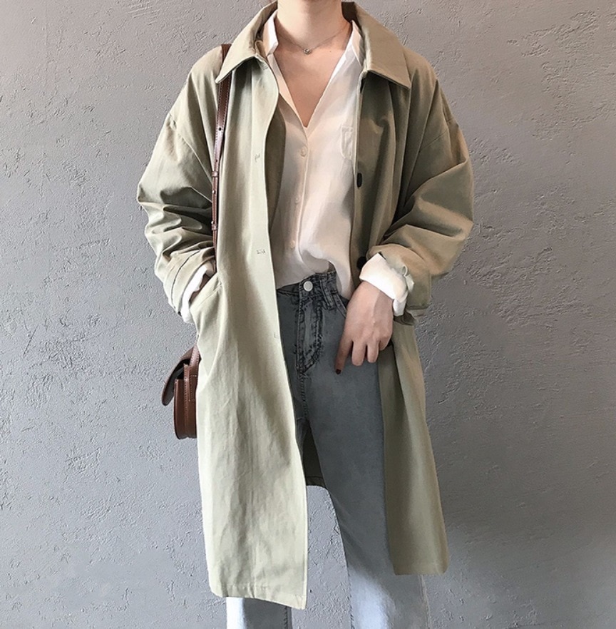 アウター デート モテアイテム トレンチコート ミモレ丈 長袖 可愛い きれいめ 上品 おしゃれ かっこいい 可愛い ラブリー キュート ガーリー クール モード系 セクシー エレガント