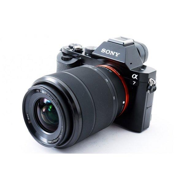 【中古】ソニー SONY α7 レンズキット ブラック 美品 高速連射に定評アリ 新品 SDカード付き