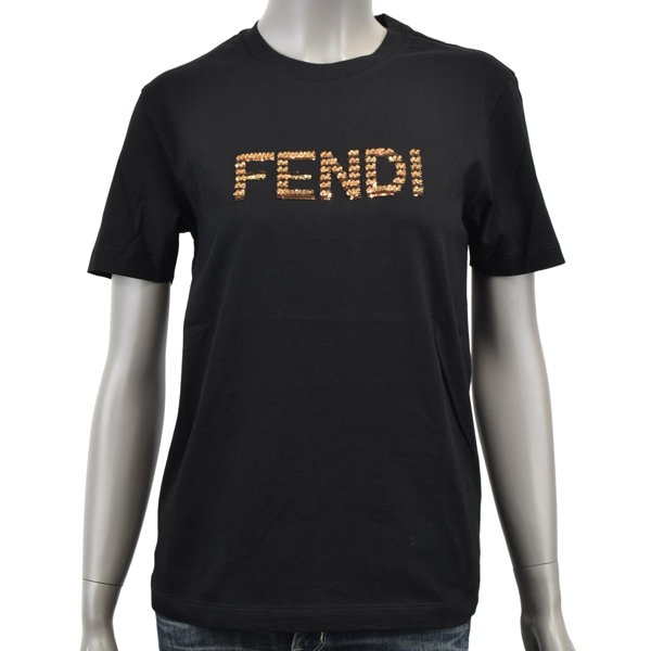 FENDI フェンディ SEQUIN T-SHIRT/スパンコール ロゴ Tシャツ/FS7254 AS8G F0GME