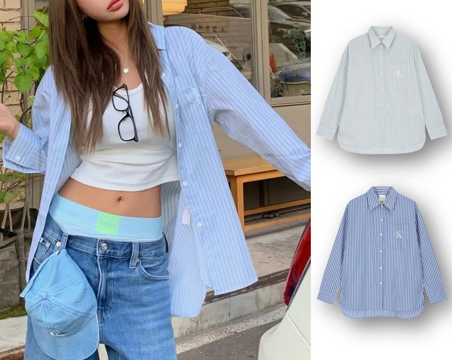 Womens Button Down Cotton Shirt (44D170G) 9,583円