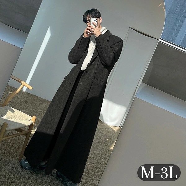 チェスターコート ジャケット ロング丈コート ビジネス フォーマル メンズ アウター 男性 秋冬コート メンズコート 手厚い 大きいサイズ 冬服 ブラック 無地 20代 30代 40代 bg074ze