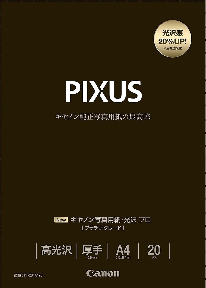 （まとめ買い）写真用紙 光沢 プロ プラチナグレード A4 20枚 PT-201A420 [x3]