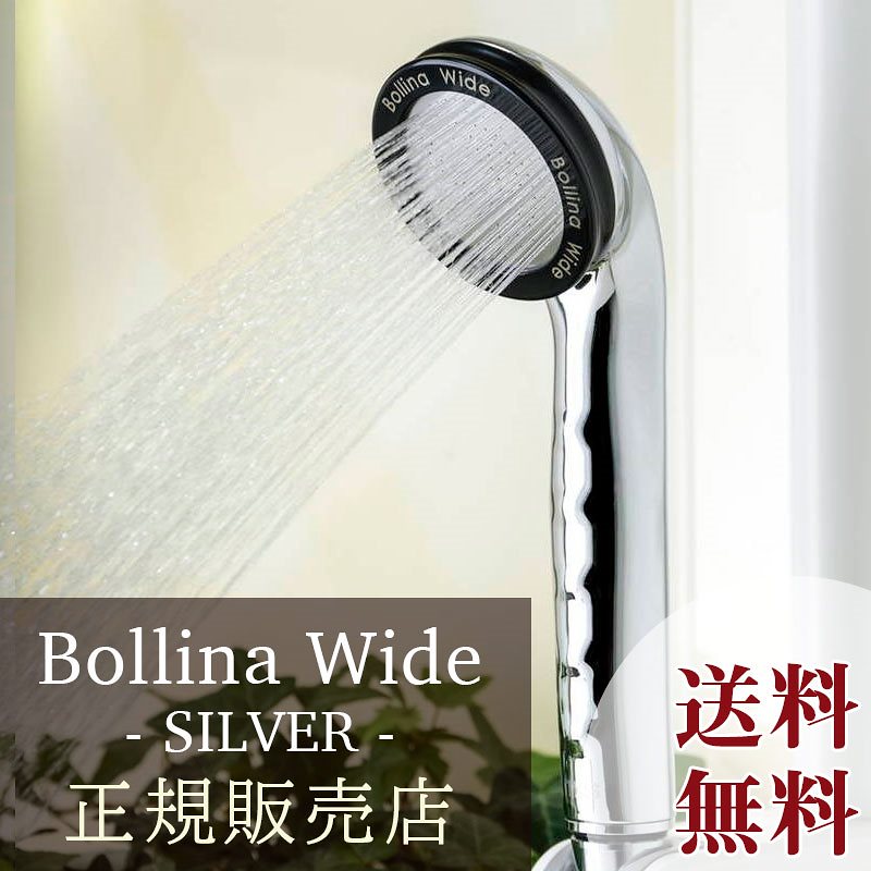 シャワーヘッド ナノバブル ボリーナ ワイド シルバー tk-7007-sl 節水効果 洗浄力 美容