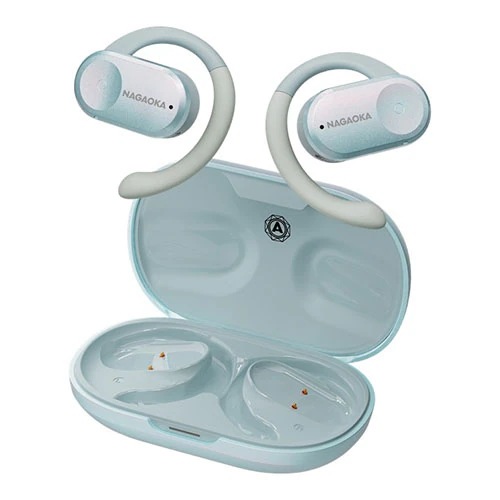 オープンイヤー型完全ワイヤレスイヤホン パールブルー