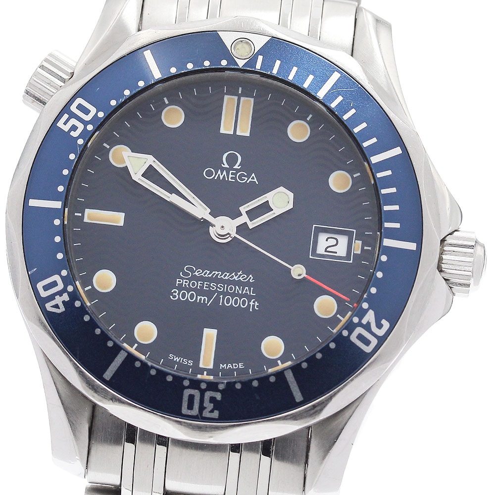 オメガ OMEGA 2561.80 シーマスター300 デイト クォーツ ボーイズ _961859【中古】