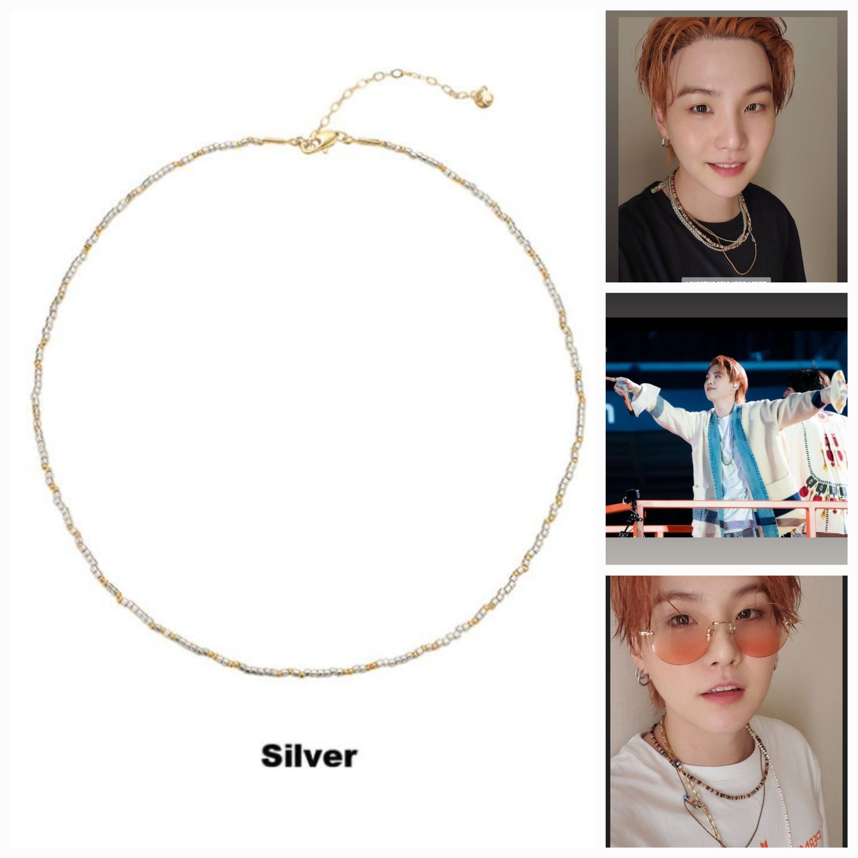 ABITMOR/BTS SUGA wear/Shooting star necklace