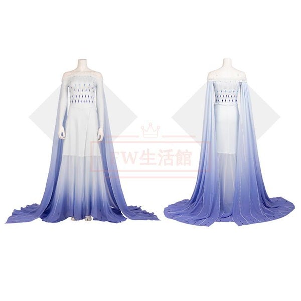 即購入⭕️ ウィッグ付き　Sサイズ アナと雪の女王2 エルサ 精霊 ドレス Qoo10] 【新品開催 即納】アナ 雪 2 エルサ