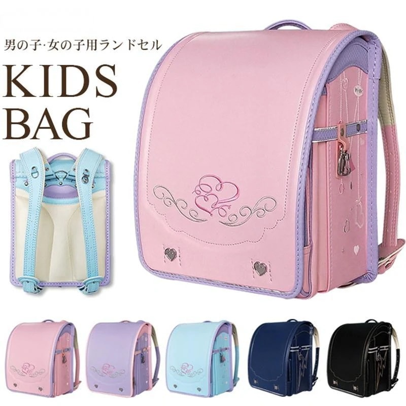 ランドセル 男の子 女の子 A4フラットファイル対応 自動ロック ワンタッチロック 刺繍 大容量 軽量 通学バッグ リュック 新学期お祝い