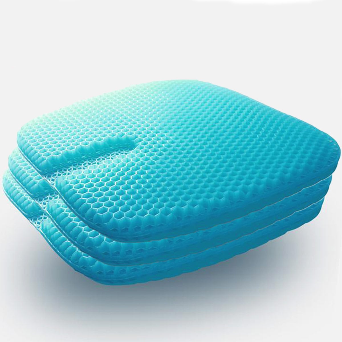 ゲルクッション 3枚セット 体圧分散 ジェルクッション ハニカム 無重力 衝撃吸収 第三世代 カバー付き 座布団 座椅子 運転 無重力 最新モデル 口コミ 骨盤