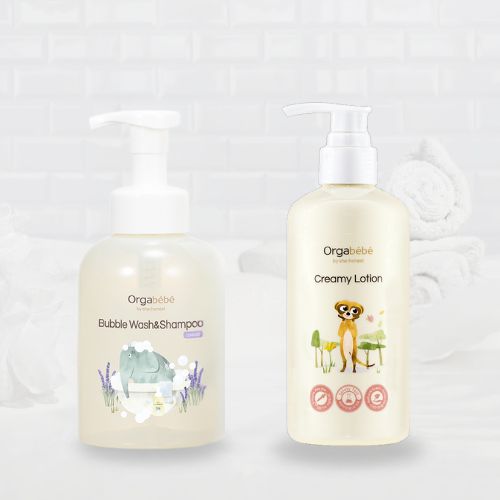 【日本初公式販売】【2点SET】オガベベ ボディローション＆ボディウォッシュ/オーガニック/ビーガン/オールインワン/ベビーウォッシュ/弱酸性/敏感肌/韓国ボディウォッシュ/韓国シャンプー/ココナッツ