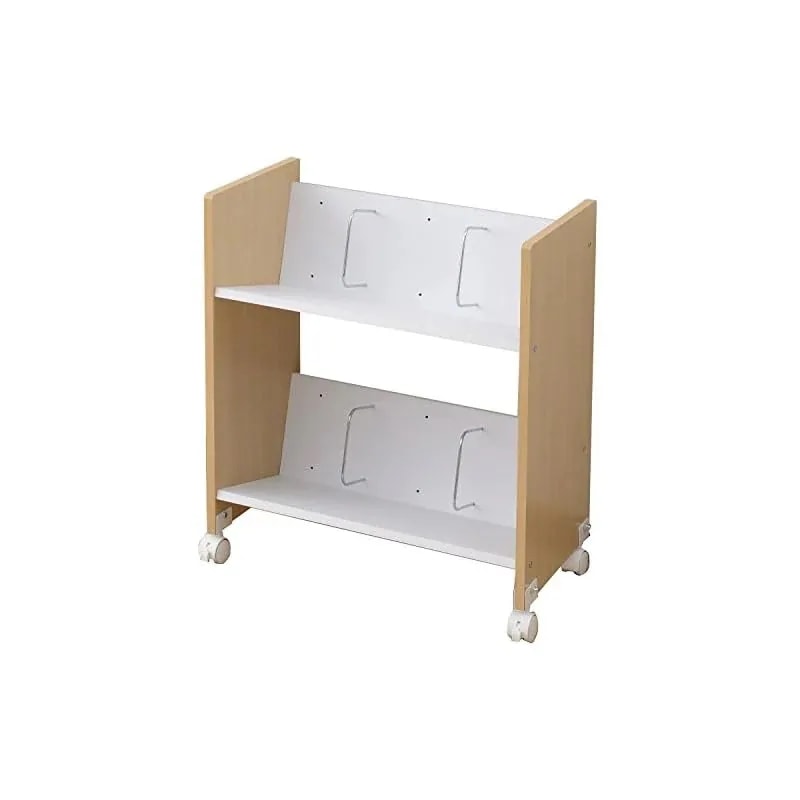 【即納】[山善] ファイルワゴン 2段 幅55奥行30高さ65.5cm A4サイズ 仕切付き 出し入れしやすい キャスター付き 収納棚 組立品 ナチュラル CFR-60532C(NA) テレワーク 7,887円