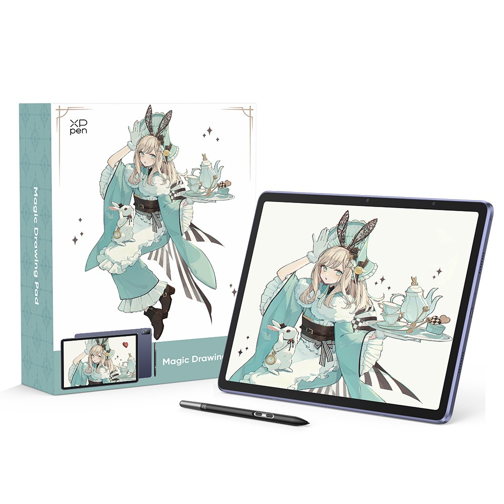 XPPen Magic Drawing Pad Android14搭載 8GB/256GB パソコン不要液タブ 12.2インチ 16384筆圧レベル X3 Pro スリムペン搭載 液晶ペンタブレット