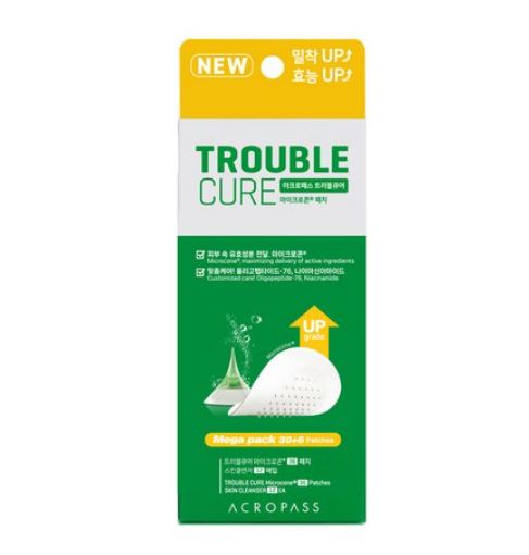 [正規品][大容量]トラブルキュア ニキビ パッチ 36パッチ スキンクレンザー 12枚 ACケア ニードルパッチ マイクロニードル よだれ ニキビに貼る スキンケア 男女共用 韓国アイドル人気商品