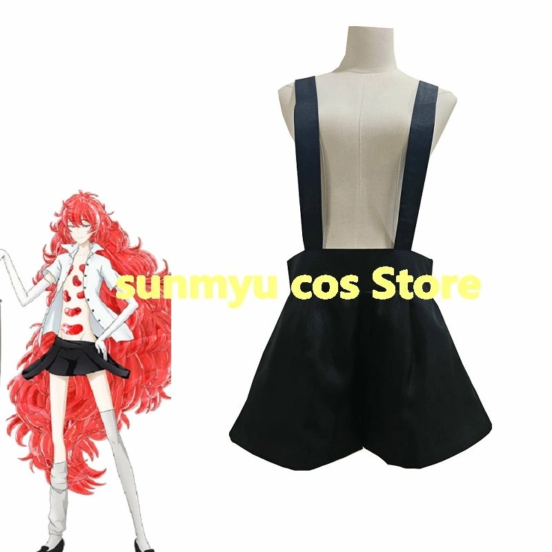 宝石の国　パパラチア 黒 オーバーオールコスプレ衣装 ウィッグ靴追加可　オーダーメイド　オーダーサイズ