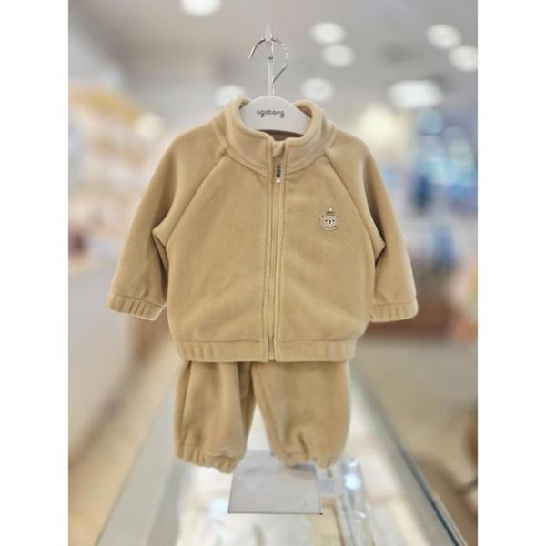 セーブゾーン03 ベージュフリースジップアップ 上下セット AG01S753008A (S42079928)