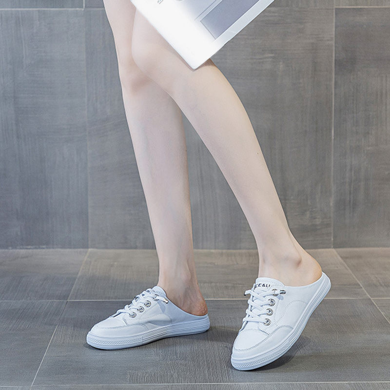 クーポン サンダル レディース 履きやすい 婦人靴 かかとなしシューズ スニーカー サボ 軽い カジュアルシューズ レースアップ 通学 通勤 春夏秋 スリッポン スリッパ シンプル おしゃれ 通気性