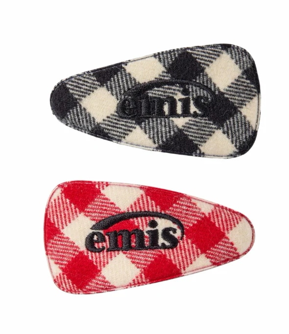 韓国人気ブランドのヘアピン WIDE HAIRPIN チェックヘアピン