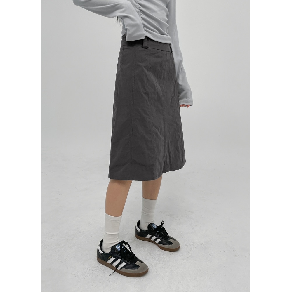 ブラックアップ [MADE] コートナイロンミディスカート 8,004円