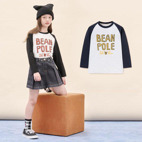 [BEANPOLE KIDS] 25FW グラフィック ラグラン 長袖 Tシャツ (2種 択1)