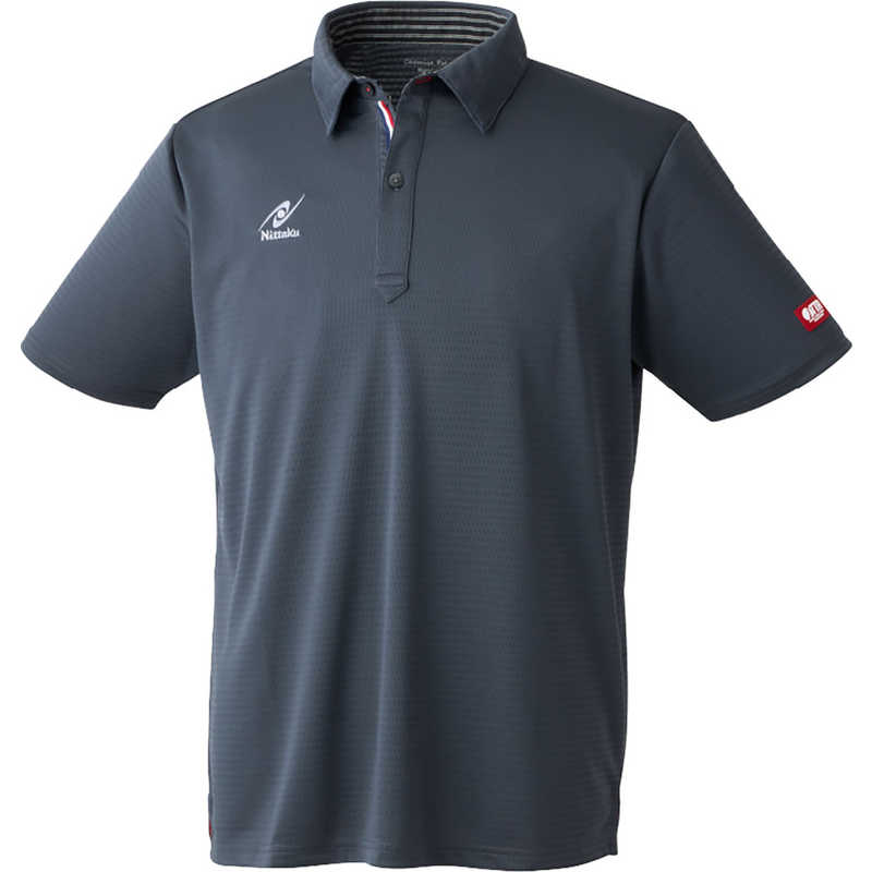 ニッタク　卓球用品 男女兼用 ケミスポロシャツ SS グレー　NW-2222