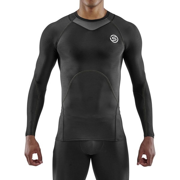 スキンズ メンズ コンプレッションウエア SERIES-3 トップロングスリーブ ブラック L 18121310 019