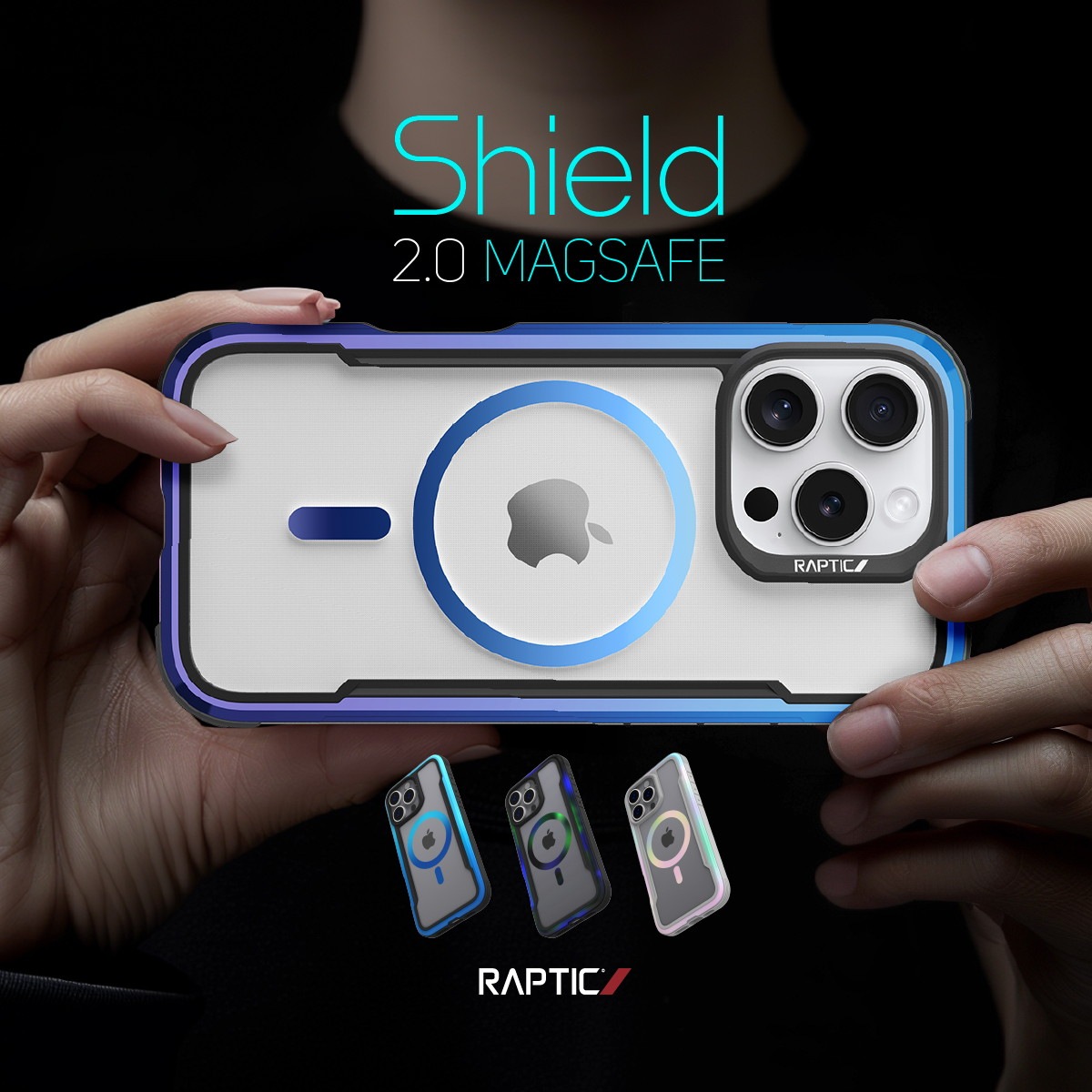 iPhone 16 Pro 対応 ケース クリア MagSafe 対応 耐衝撃 MIL規格 スマホケース Shield 2.0 MagSafe