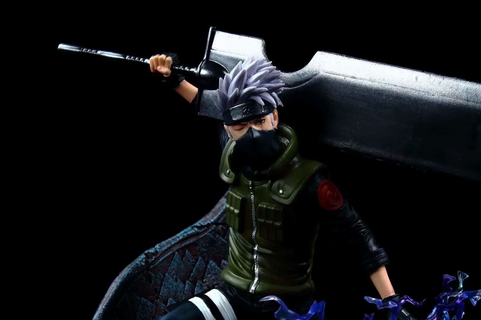 Naruto Gk Fire-river Kakashi Glowing Statue Decapitation Knife Figute Ormantents