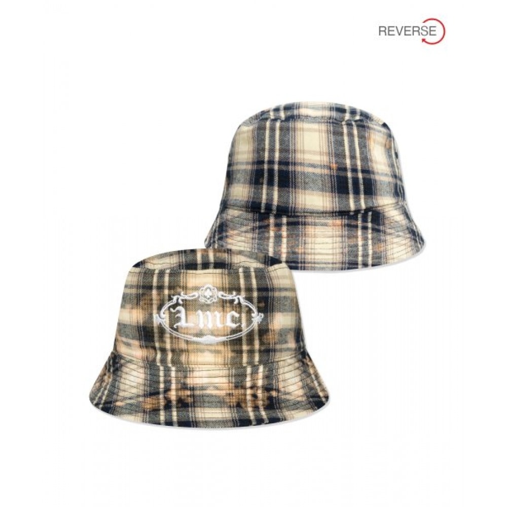 LMC (LMC) リバーシブルゴシックオーバルバケットハットネイビー