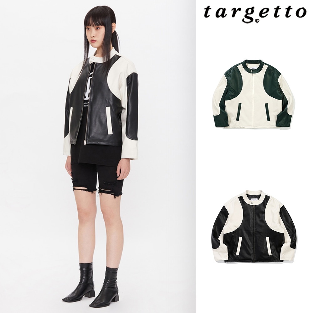 [TARGETTO] VEGAN LEATHER RACER JACKET