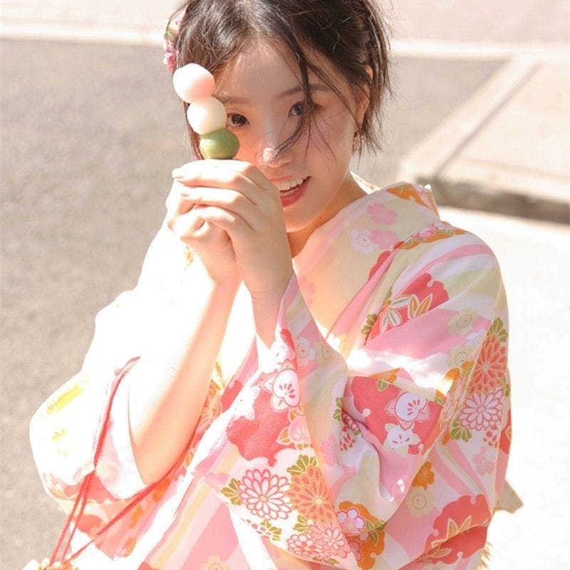 浴衣 ゆかた 女改良版レトロ和風和風ピンク浴衣 ゆかた 女性 レディース 洗える 女性 街着 お出かけ お稽古 ショッピング 文化祭 夏 花火 花柄 上品 可愛い 花見 花 花柄 着物 婦人 レトロ 4,937円