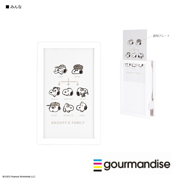 ピーナッツ ACタップ Type-C USBポート付き フォトフレーム SNG-778C みんな スヌーピー 電源タップ コンセント スマートフォン スマホ ACアダプタ AC充電器 ACプラグ