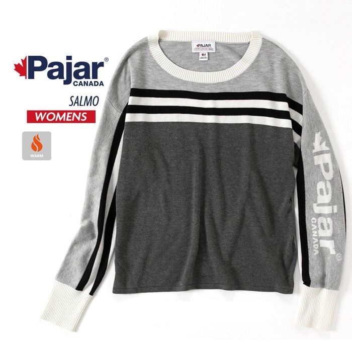 【SHOPクーポンあり】パジャールカナダ サルモ レディース チュニック ニットセーター カシミア 丸首