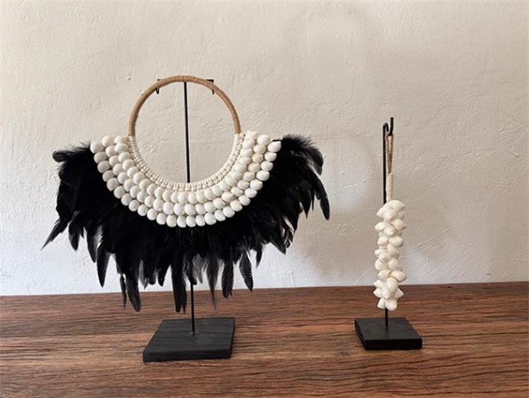 INSスタイル 手作り貝殻デコ 書斎用置物 アート工芸品 自然素材の魅力 オリジナル造形 デスク上のアクセント 書斎の演出 手工芸の粋 インテリアアイテム