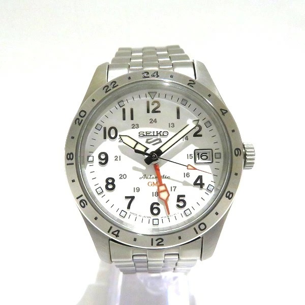 セイコー 5スポーツ GMT 4R34-00C0 自動巻 メンズ 腕時計 【中古】