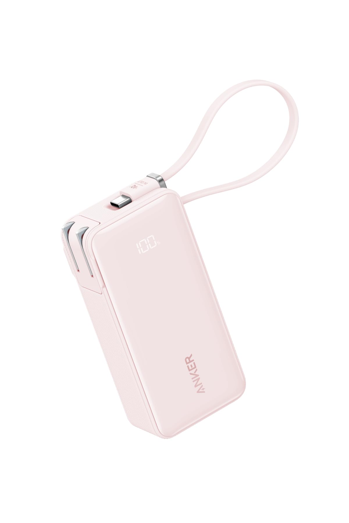 Anker Power Bank (10000mAh, Fusion, Built-In USB-C ケーブル) (10000mAh 30W出力モバイルバッテリー搭載 30W出力USB充電器) / L