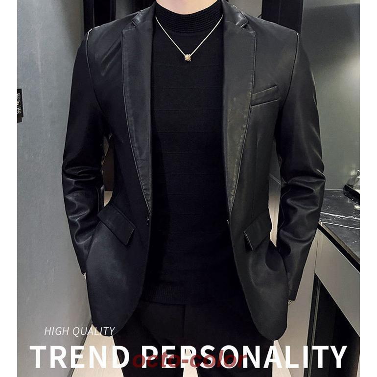 レザージャケット メンズ フェイクレザー ジャケット ライダースジャケット 革ジャン 革ジャケット バイクジャケット PUレザー カジュアル30%までに制限