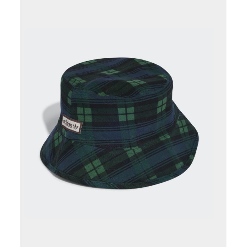 adidas Tartan Bucket Hat Navy Green IY1543